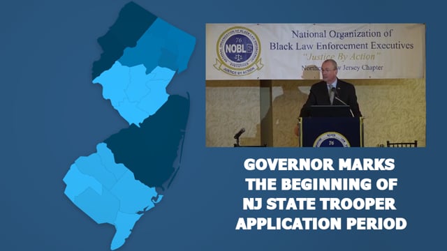 Governor Marks Beginning of NJ State Trooper Application Period