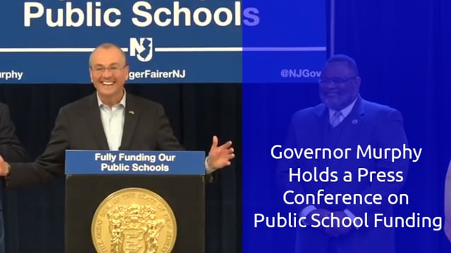 Governor Murphy Holds Press Conference on Public School Funding