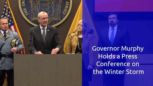 Governor Murphy Holds a Press Conference on the Winter...