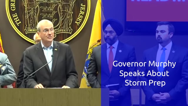 Governor Murphy Speaks About Storm Prep