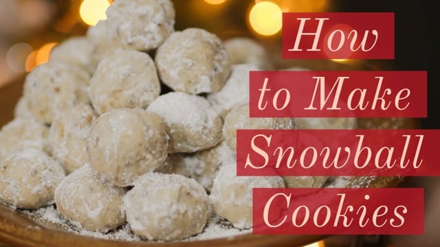 How To Make Snowball Cookies
