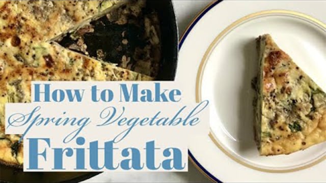 How to Make Fritatta With Dandelion Greens & Mushrooms