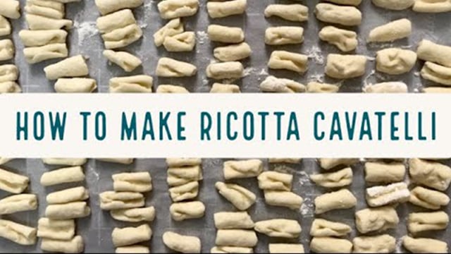 How to Make Ricotta Cavatelli