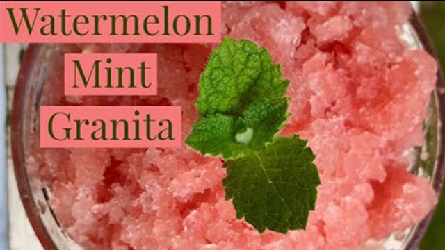 How to Make Watermelon Granita