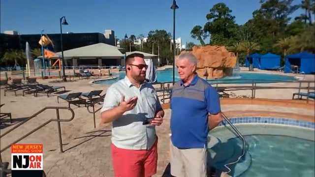 Meteorologist Mike Favetta at the Wyndham Hotel