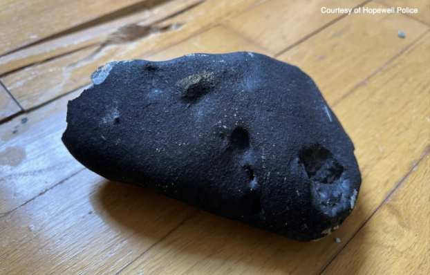 HOPEWELL TOWNSHIP POLICE BELIEVE A METEORITE MAY HAVE CRASHED...