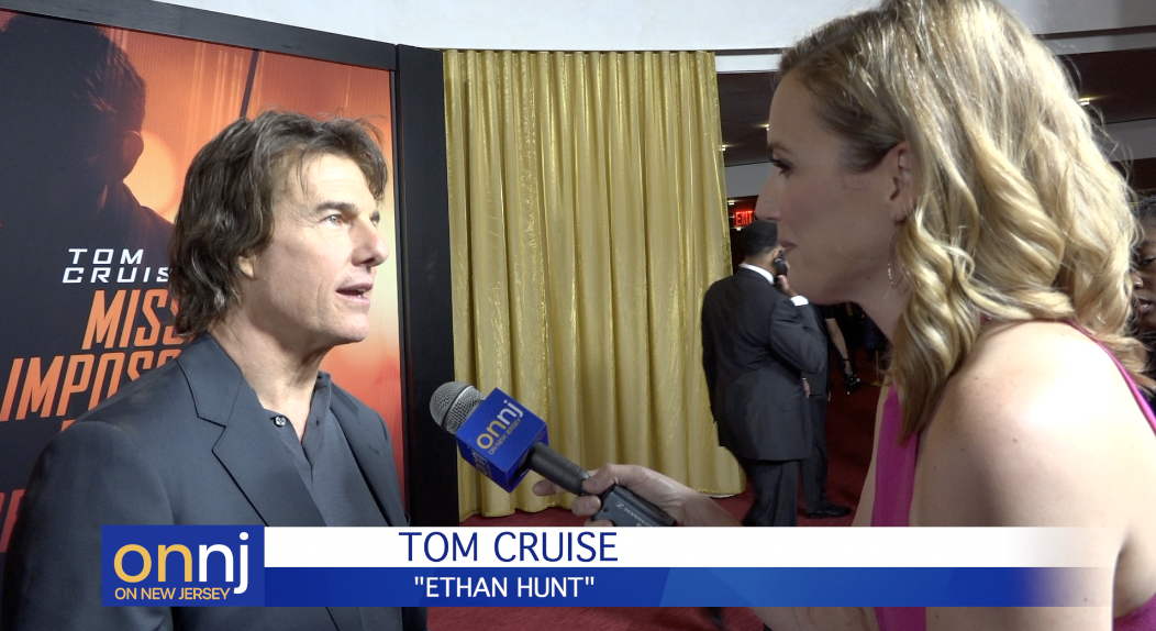 On New Jersey Hits the Red Carpet to Talk to Tom Cruise and the Cast of “Mission: Impossible 7”