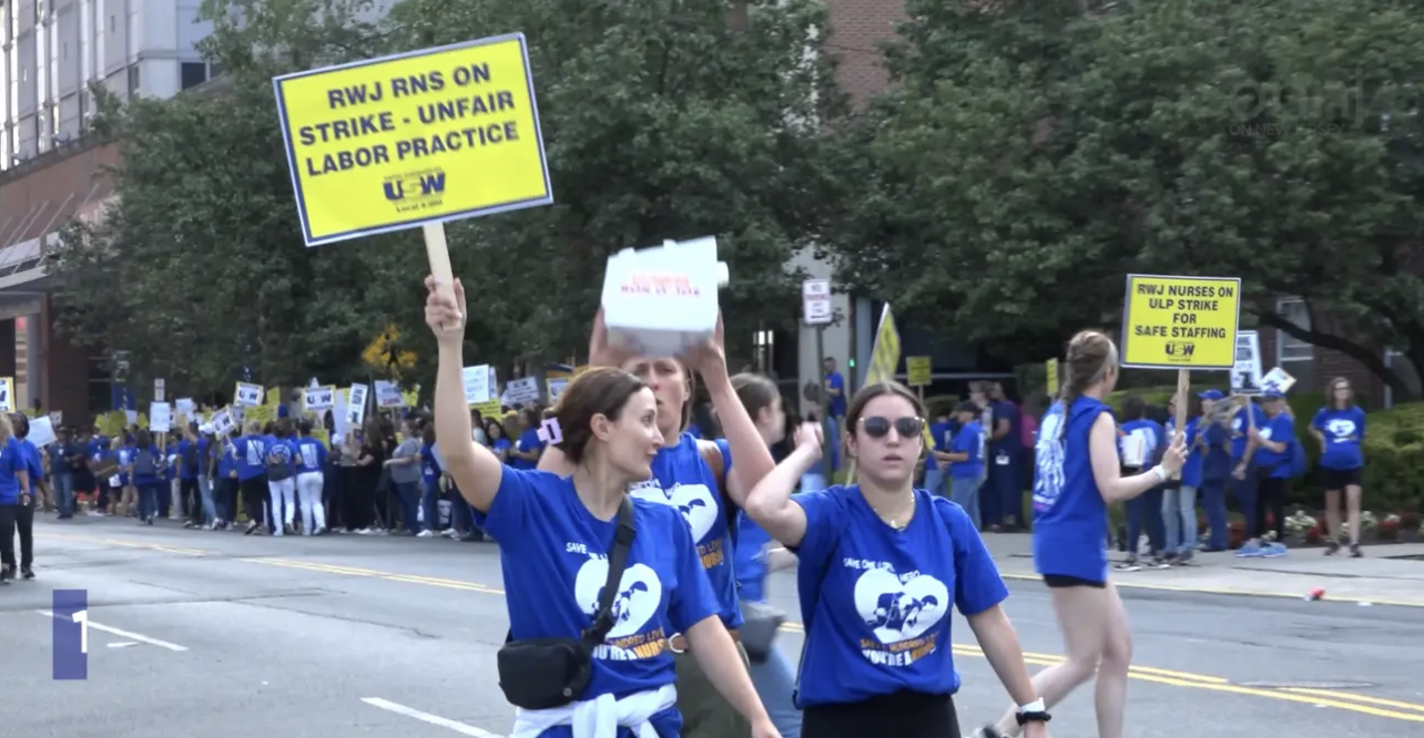 1,700 RWJ Nurses Hit the Picket Lines, Med Students and Non-Union Nurses Asked to Fill Void