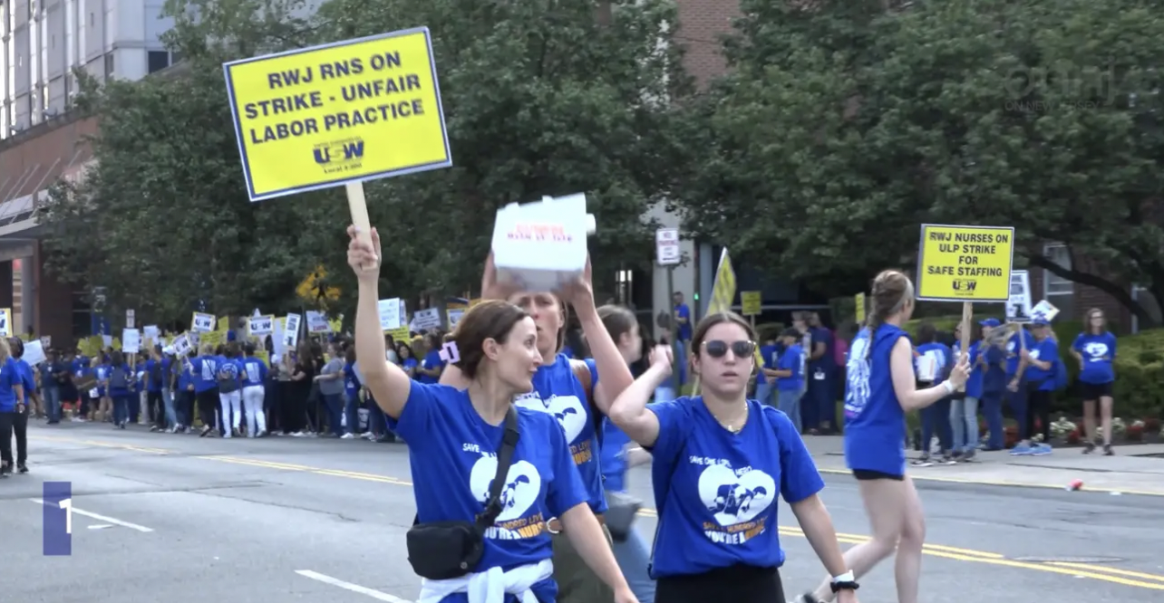 1,700 RWJ Nurses Hit the Picket Lines, Med Students...