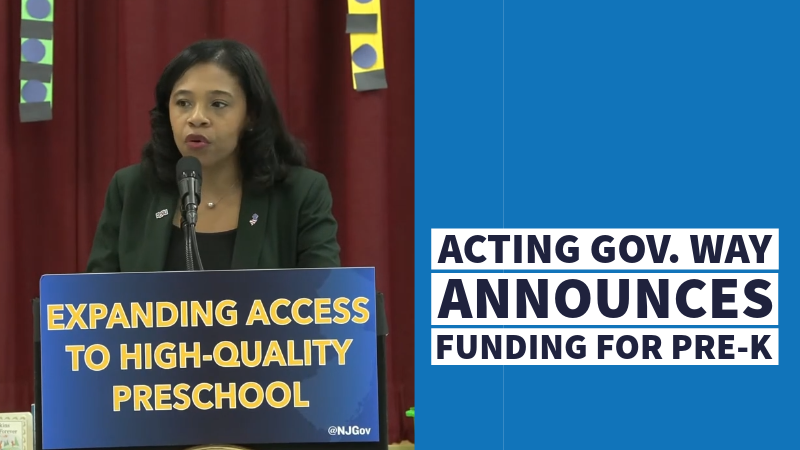 Acting Gov. Way Announces Funding for Pre-K