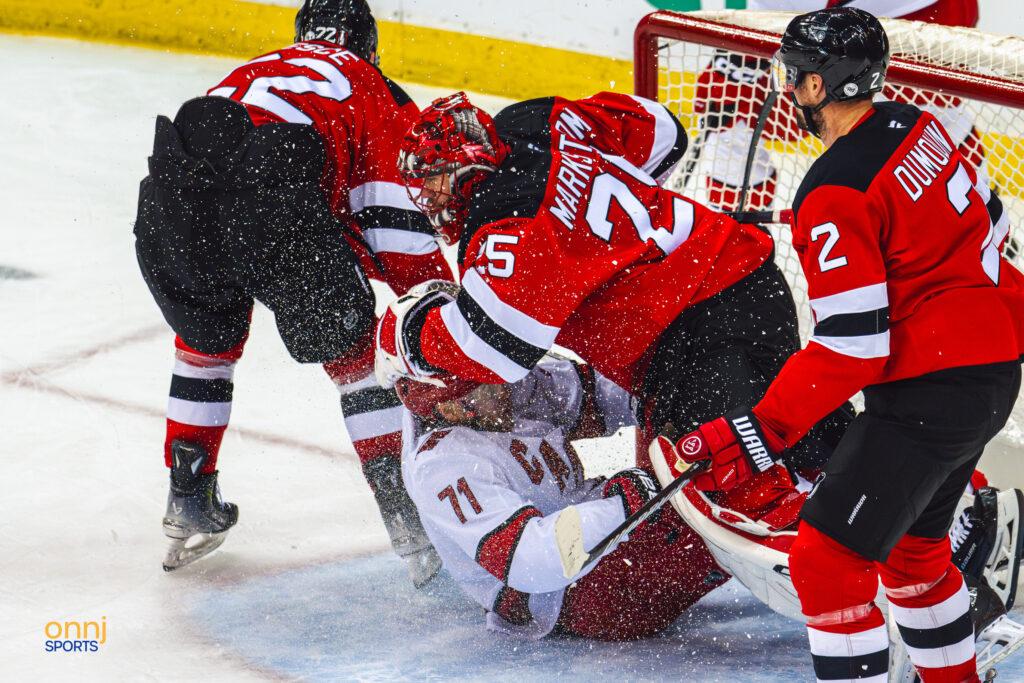 NHL Playoffs 1st Round, Game 4 - New Jersey Devils vs. Carolina Hurricanes - Jacob Markstrom