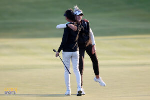 Jersey's Aphrodite Deng Competes with LPGA World No. 1 Nelly Korda on Moving Day at Mizuho Americas Open 2 2025 Mizuho Americas Open - Aphrodite Deng and Nelly Korda